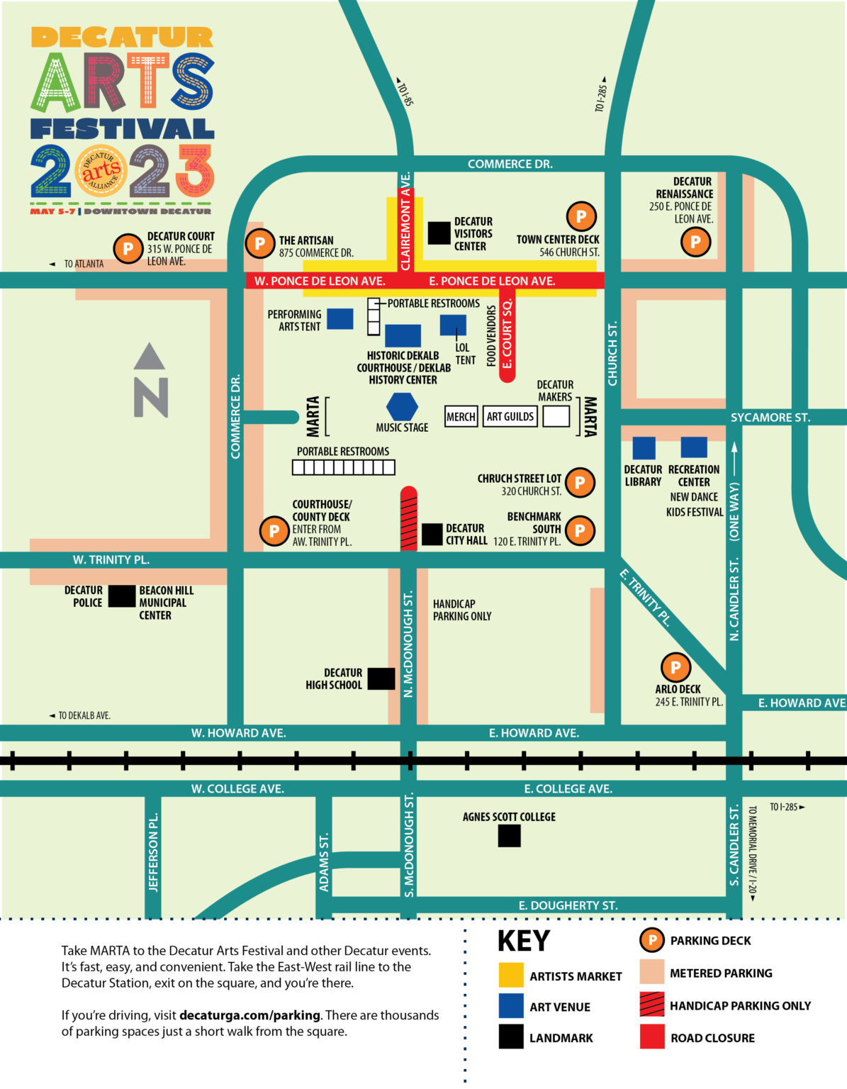 Festival Map Decatur Arts Festival • Decatur, USA